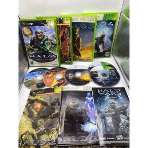 Halo 1 Through 4 Collection OG Xbox 360 4 Game Bundle Halo 1,2,3,4 Tested